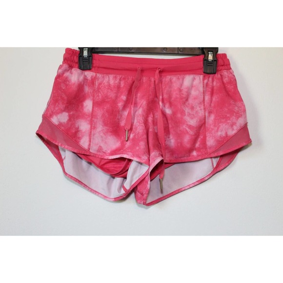 Lululemon Hotty Hot Shorts Tidal Trip Boom Juice Pink Tie Dye Size 6 H14857 - Picture 2 of 10